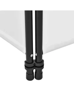 en.casa Paravents<Raumteiler Huesca - 3-teilig in Weiß (H)171cm (B)150cm