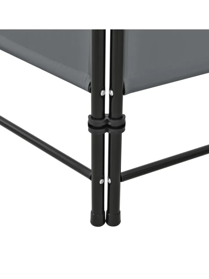 en.casa Paravents<Raumteiler Saragossa 3-teilig in Grau (H)171cm (B)120cm