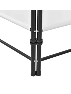en.casa Paravents<Raumteiler Saragossa 5-teilig in Weiß (H)171cm (B)200cm