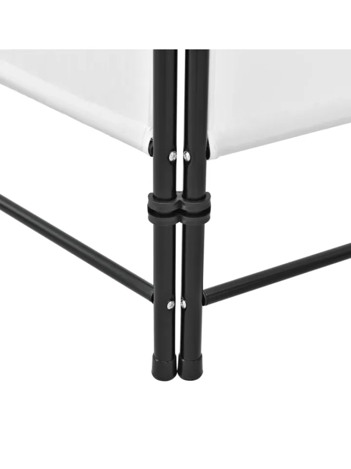 en.casa Paravents<Raumteiler Saragossa 5-teilig in Weiß (H)171cm (B)200cm