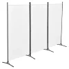 en.casa Paravents<Raumteiler Teruel - 3-teilig in Beige (H)176cm (B)260cm