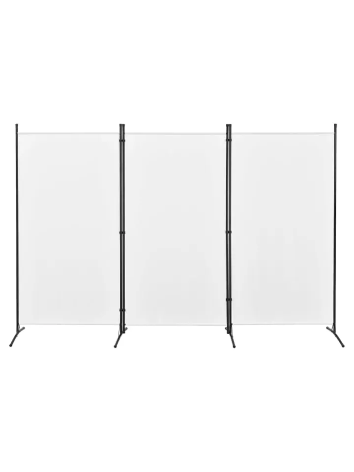 en.casa Paravents<Raumteiler Teruel - 3-teilig in Beige (H)176cm (B)260cm