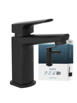 Franz Joseph Schütte Badarmaturen<RAVEN Waschtischarmatur, Schwarz matt