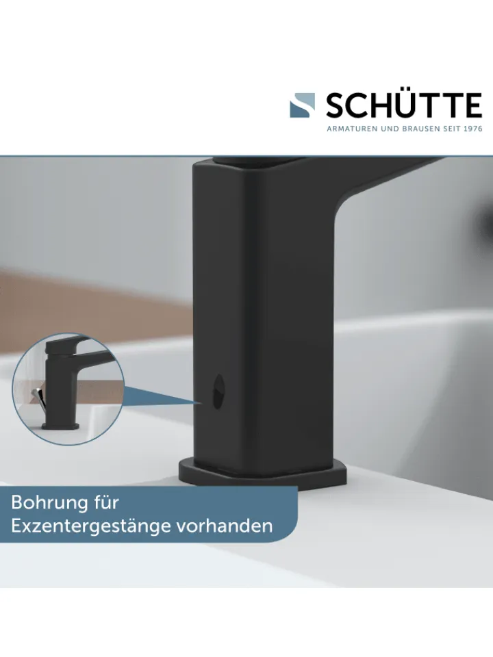 Franz Joseph Schütte Badarmaturen<RAVEN Waschtischarmatur, Schwarz matt