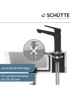 Franz Joseph Schütte Badarmaturen<RAVEN Waschtischarmatur, Schwarz matt