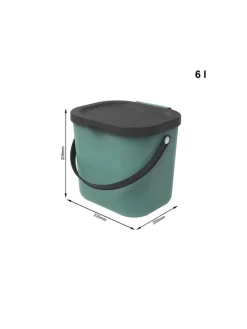 Rotho Mülleimer<Recycling Müllsystem 6 l ALBULA