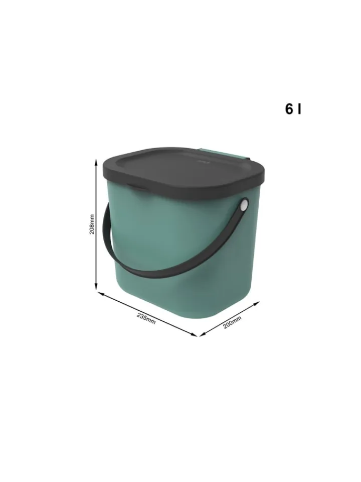 Rotho Mülleimer<Recycling Müllsystem 6 l ALBULA