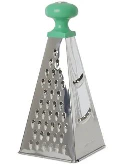 Rice Koch- & Backutensilien<Reibe in Grün/ Silber - (B)12 x (H)25,5 x (T)12 cm