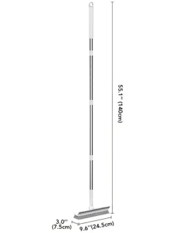 Joybos Putz- & Waschutensilien<Reinigungsbürste in Grau - (L)140 x (B)24,5 cm