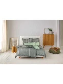 ESPRIT Bettwäsche & Bettwaren<Renforcé-Bettwäsche-Set "Harp" in Anthrazit