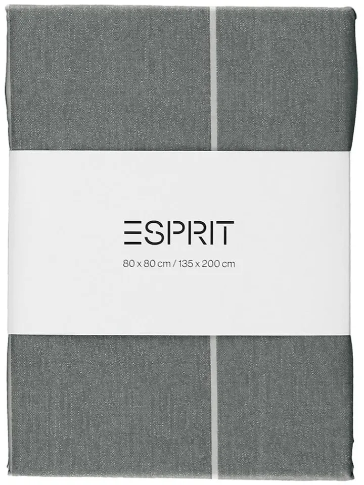ESPRIT Bettwäsche & Bettwaren<Renforcé-Bettwäsche-Set "Harp" in Anthrazit