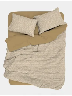 Mijolnir Bettwäsche & Bettwaren<Renforcé-Bettwäsche-Set in Beige