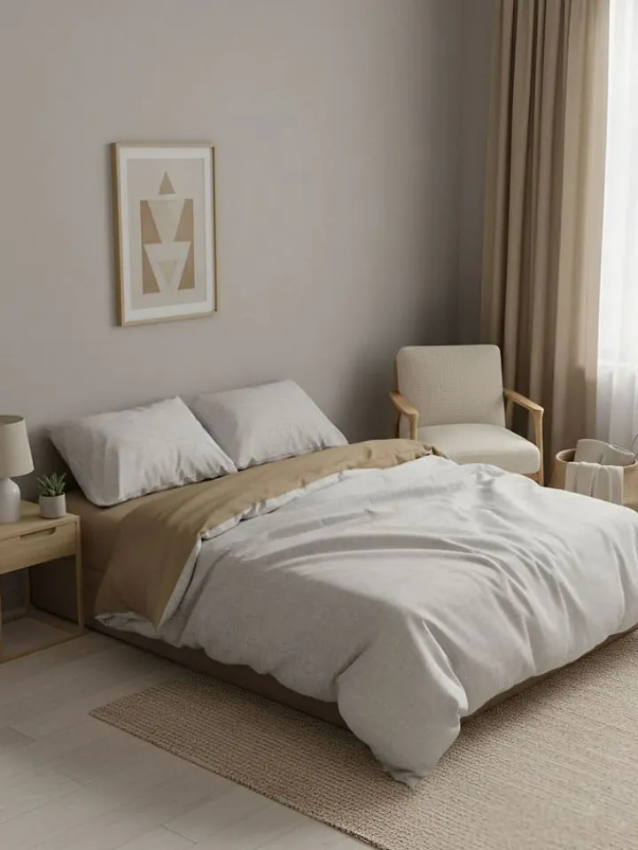 Mijolnir Bettwäsche & Bettwaren<Renforcé-Bettwäsche-Set in Creme/ Beige