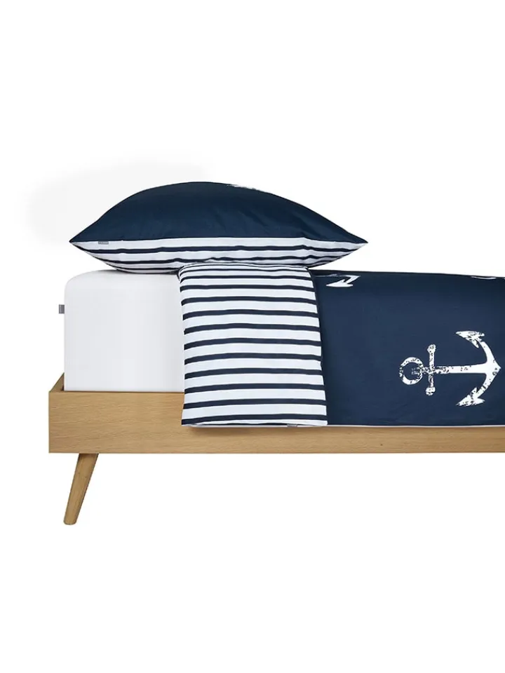Schiesser Bettwäsche & Bettwaren<Renforcé-Bettwäsche-Set in Dunkelblau/ Weiß