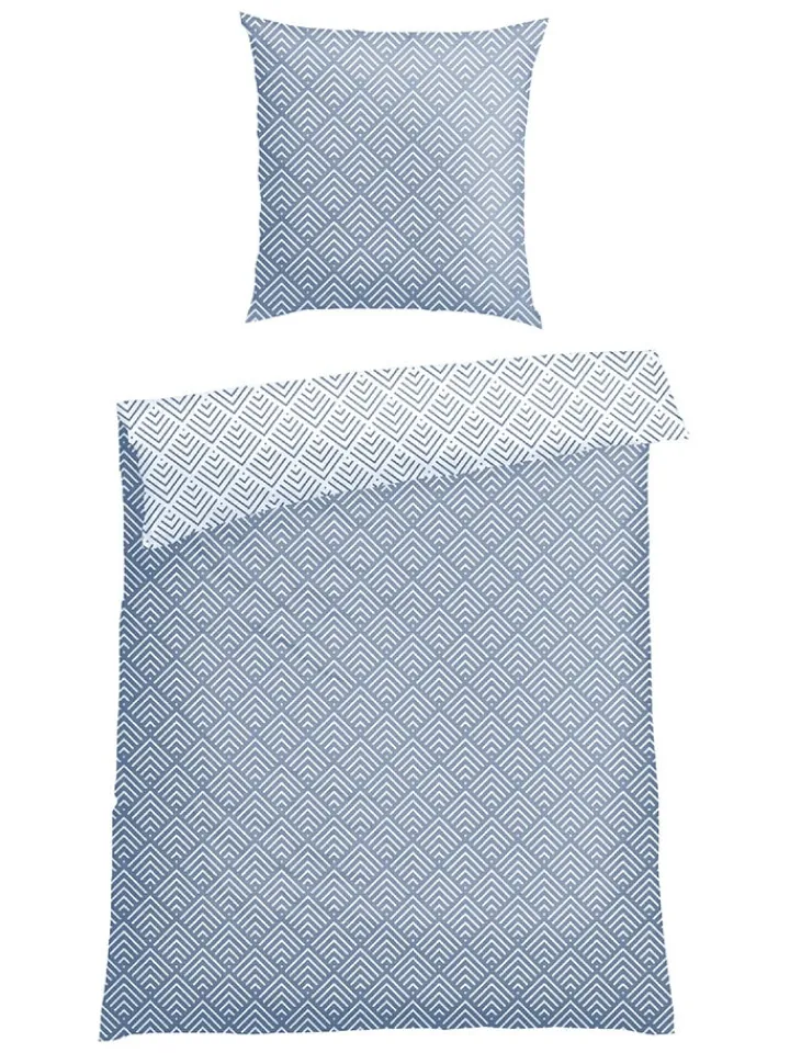 Schiesser Bettwäsche & Bettwaren<Renforcé-Bettwäsche-Set "Mabel" in Hellblau