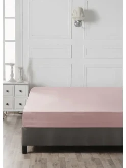 Elizabed Bettwäsche & Bettwaren<Renforcé-Spannbettlaken in Rosa