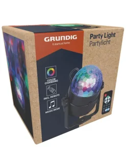 GRUNDIG Lichterketten & Dekobeleuchtung|Lichterketten & Deko-Leuchten<RGB-Bühnenlicht in Schwarz - (B)11 x (H)11,5 x (T)9 cm