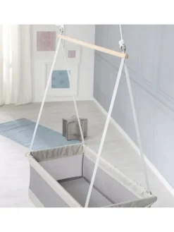 roba Babymöbel<Hängebettchen safe asleep Mesh-Stoff 90 x 45 cm - Grau