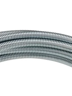 relaxdays Putz- & Waschutensilien<Rohrreinigungsspirale in Silber - 3 m