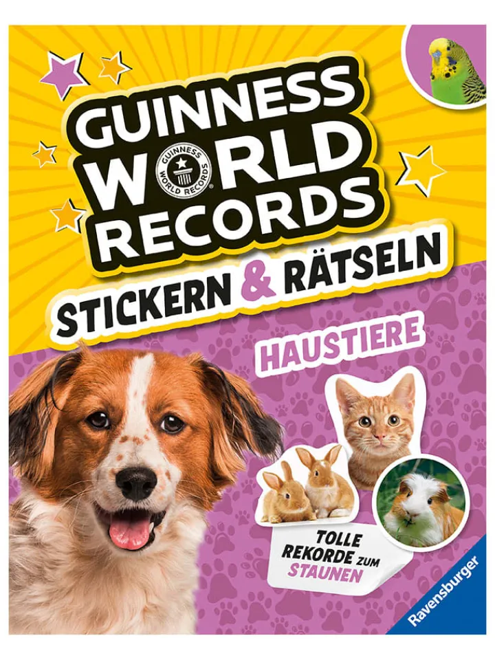 Ravensburger Kreativbedarf & Do-It-Yourself|Bücher<Rätselbuch "Stickern & Rätseln - Haustiere"