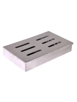 RADOLEO Grillen<Räucherbox Edelstahl in silber
