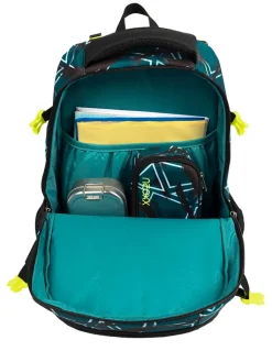 neoxx Büro- & Schulbedarf<Rucksack "Active" in Grün/ Schwarz - (L)24 x (B)31 x (H)45,5 cm