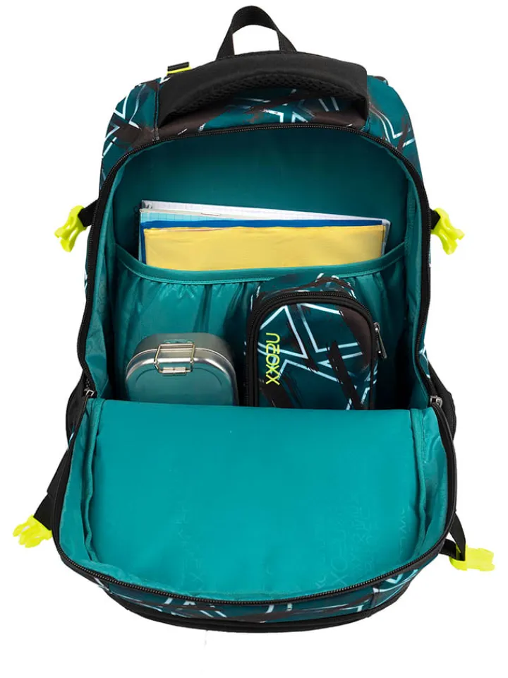 neoxx Büro- & Schulbedarf<Rucksack "Active" in Grün/ Schwarz - (L)24 x (B)31 x (H)45,5 cm