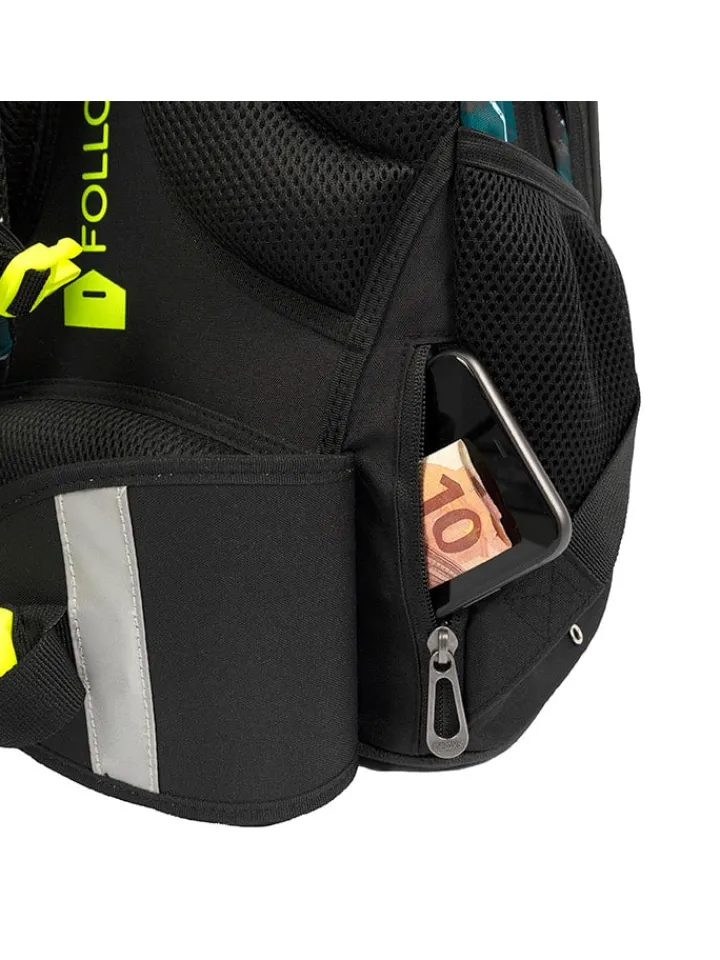 neoxx Büro- & Schulbedarf<Rucksack "Active" in Grün/ Schwarz - (L)24 x (B)31 x (H)45,5 cm