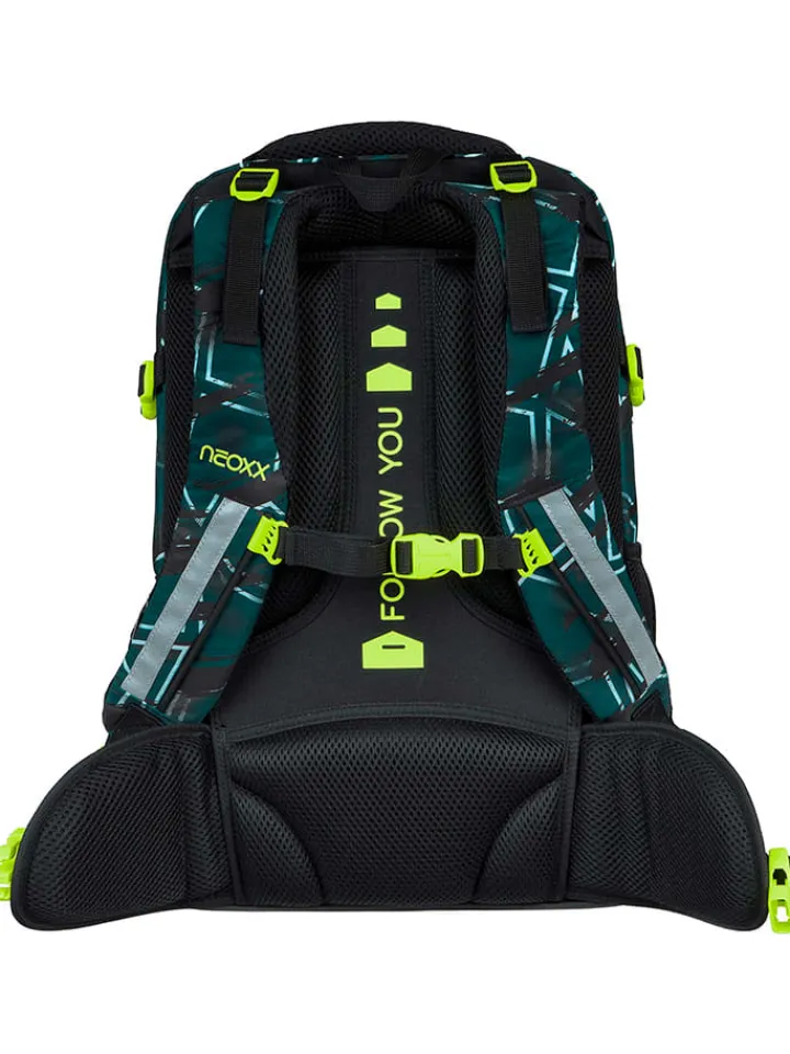 neoxx Büro- & Schulbedarf<Rucksack "Active" in Grün/ Schwarz - (L)24 x (B)31 x (H)45,5 cm