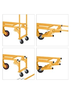 relaxdays Weitere Haushaltshelfer<Sackkarre Treppensteiger "2in1" in Gelb