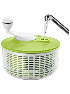 Silit Koch- & Backutensilien<Salatschleuder in Transparent/ Grün - Ø 25 cm