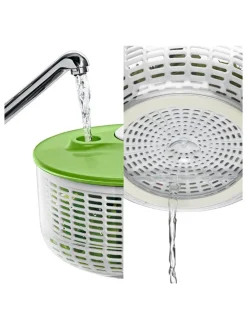 Silit Koch- & Backutensilien<Salatschleuder in Transparent/ Grün - Ø 25 cm