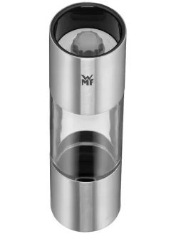 WMF Koch- & Backutensilien|Gedeckter Tisch<Salz- & Pfeffermühle in Silber - (H)18 x Ø 5 cm