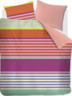 Oilily Kindermöbel|Bettwäsche & Bettwaren<Satin-Bettwäsche-Set "Carly" in Bunt/ Rosa