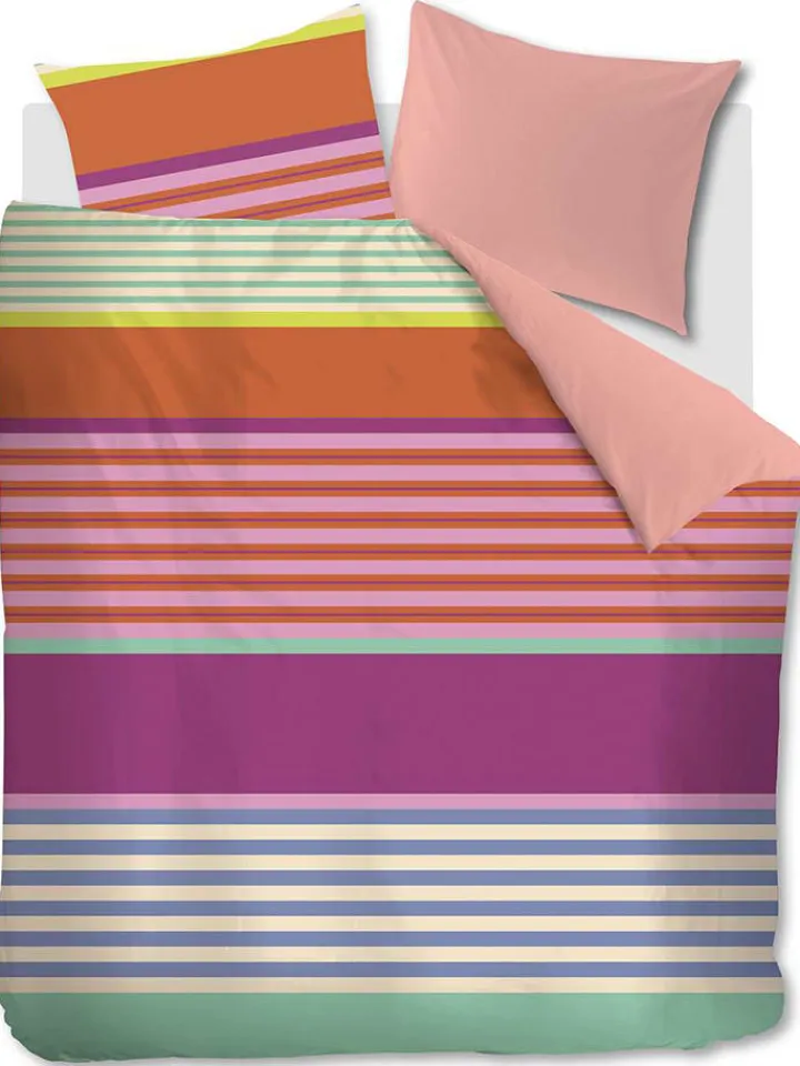 Oilily Kindermöbel|Bettwäsche & Bettwaren<Satin-Bettwäsche-Set "Carly" in Bunt/ Rosa