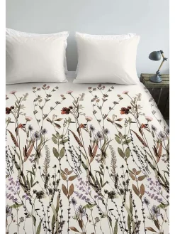 Ambiante Bettwäsche & Bettwaren<Satin-Bettwäsche-Set ''Dry Flowers'' in Creme/ Bunt