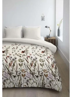 Ambiante Bettwäsche & Bettwaren<Satin-Bettwäsche-Set ''Dry Flowers'' in Creme/ Bunt