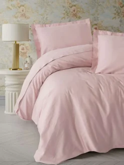 Mijolnir Bettwäsche & Bettwaren<Satin-Bettwäsche-Set "Elegant" in Rosa