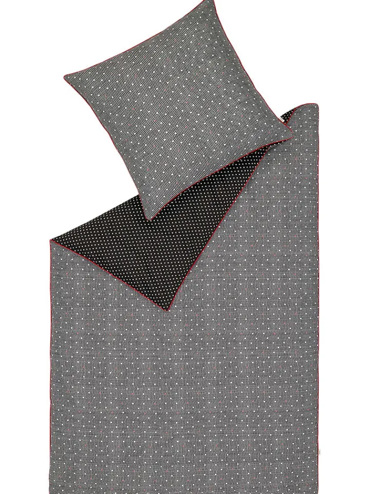 ESPRIT Bettwäsche & Bettwaren<Satin-Bettwäsche-Set "Heritage" in Schwarz/ Weiß