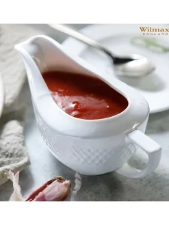 Wilmax Gedeckter Tisch<Sauciere in Weiß - 230 ml