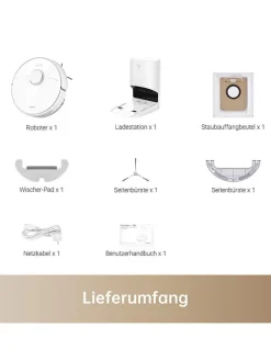 Dreame Staubsauger|Klima & Haushalt<Saugroboter ''D9 Plus'' in Weiß