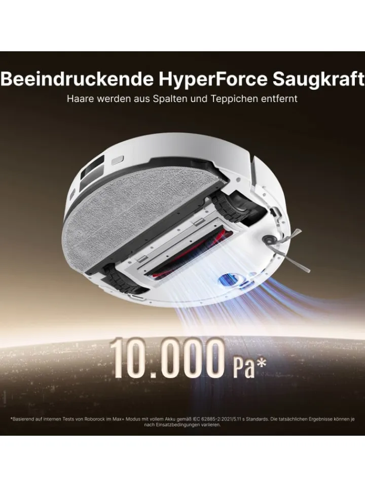 Roborock Staubsauger<Saugroboter Q10PF+ in Weiß