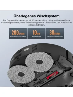 Roborock Klima & Haushalt|Staubsauger<Saugroboter Qrevo Edge S5A in Weiß, 18500Pa, Dual Anti-Tangle-System