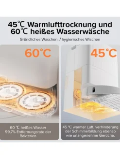 Roborock Staubsauger<Saugroboter Qrevo Pro in Weiß, 60°C-Heißwasser-Moppwäsche