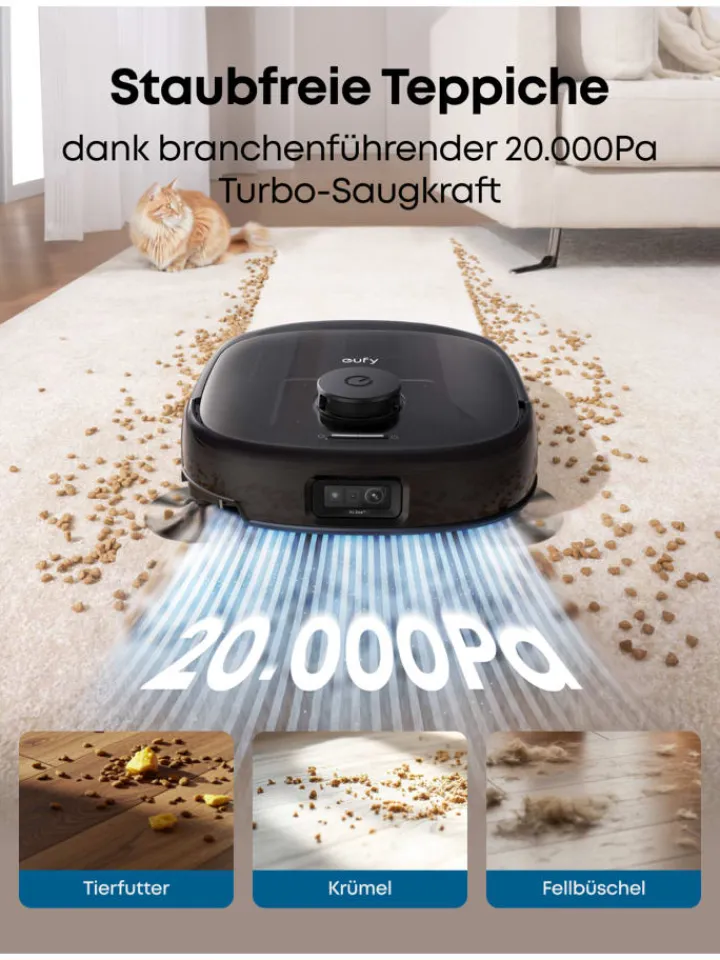 Anker Staubsauger<Saugroboter Robot Vacuum Omni E25 in schwarz