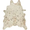 Beliani Lammfelle & Co<Schaffell BOGONG in Beige/Gold - (W) 130 x (H) 1 x (L) 170 cm