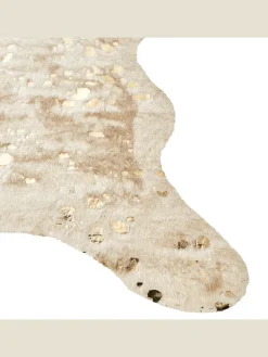 Beliani Lammfelle & Co<Schaffell BOGONG in Beige/Gold - (W) 130 x (H) 1 x (L) 170 cm