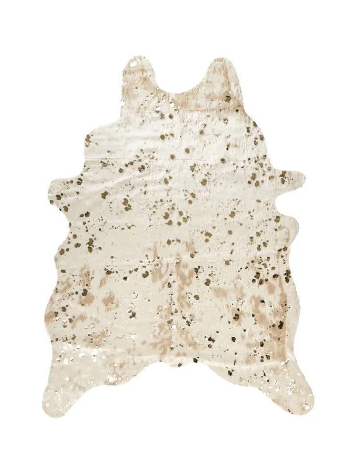 Beliani Lammfelle & Co<Schaffell BOGONG in Beige/Gold - (W) 150 x (H) 1 x (L) 200 cm