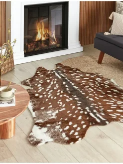 Beliani Lammfelle & Co<Schaffell KNOLL in Braun/Beige - (W) 130 x (L) 170 cm