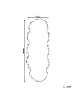 Beliani Lammfelle & Co<Schaffell MAMUNGARI in Weiß - (W) 60 x (H) 6 x (L) 180 cm